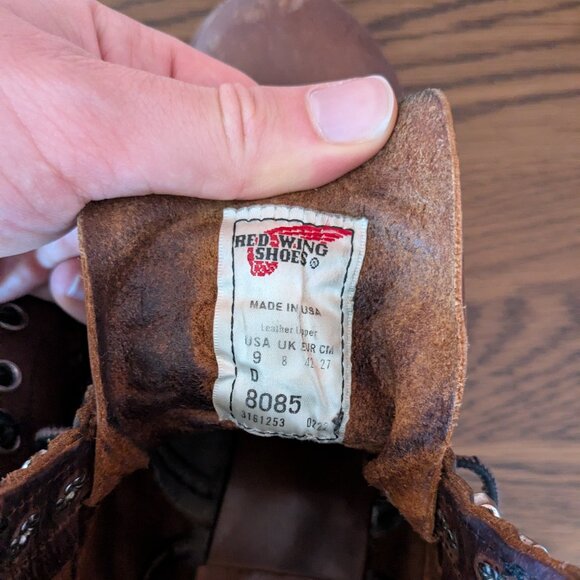 Redwing Iron Rangers (SIZE US 9) in Amber Harness Leather - Picture 6 of 6